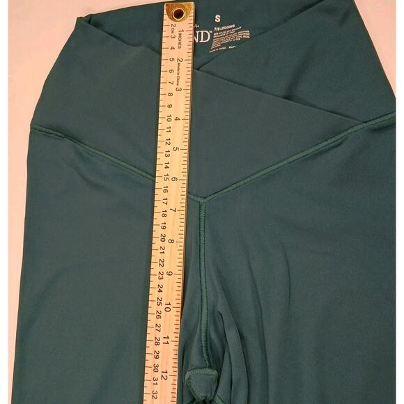 SOMA WKND 24/7 Leggings Small 7/8 Leggings Crossover Waistband Green - Picture 5 of 7